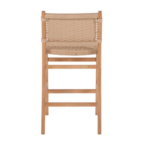 ΣΚΑΜΠΟ ΜΕΣΑΙΟΥ ΥΨΟΥΣ HM9332.01 RUBBERWOOD & ΣΧΟΙΝΙ- ΦΥΣΙΚΟ ΧΡΩΜΑ 45x46x95Υεκ. - Image 6