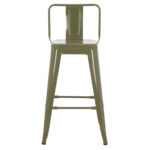ΣΚΑΜΠΟ ΜΕΣΑΙΟΥ ΥΨΟΥΣ ΜΕΤΑΛΛΙΚΟ MELITA ΣΕ DARK OLIVE GREEN HM8574.03 42x42x98 cm. - Image 3