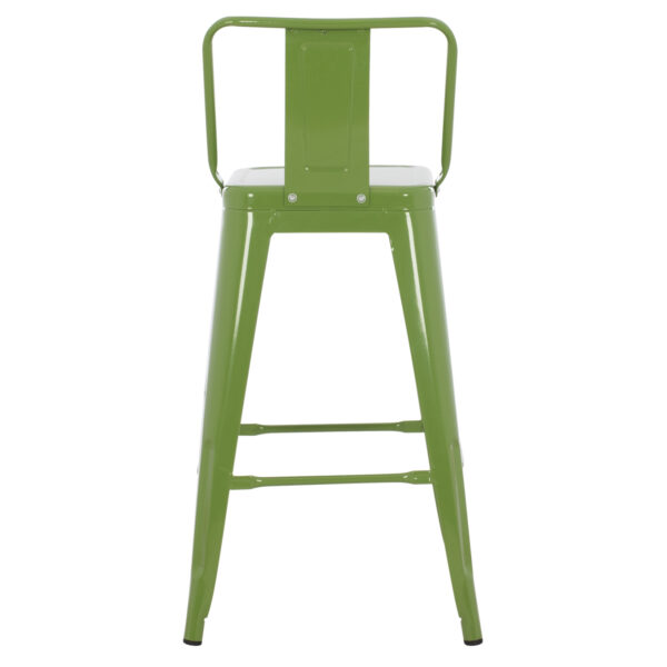 ΣΚΑΜΠΟ ΜΕΣΑΙΟΥ ΥΨΟΥΣ ΜΕΤΑΛΛΙΚΟ MELITA ΣΕ LIGHT OLIVE GREEN HM8574.13 42x42x98 εκ. - Image 6