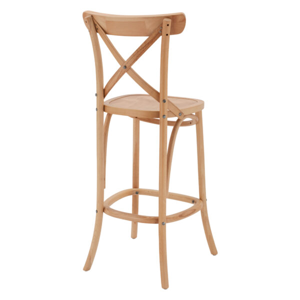 ΣΚΑΜΠΟ ΜΕΣ.ΥΨΟΥΣ GIOLIANA HM8750.01 ΑΠΟ ΟΞΙΑ ΦΥΣΙΚΟ ΜΕ PLYWOOD ΚΑΘΙΣΜΑ 46x46x101Υ εκ. - Image 5