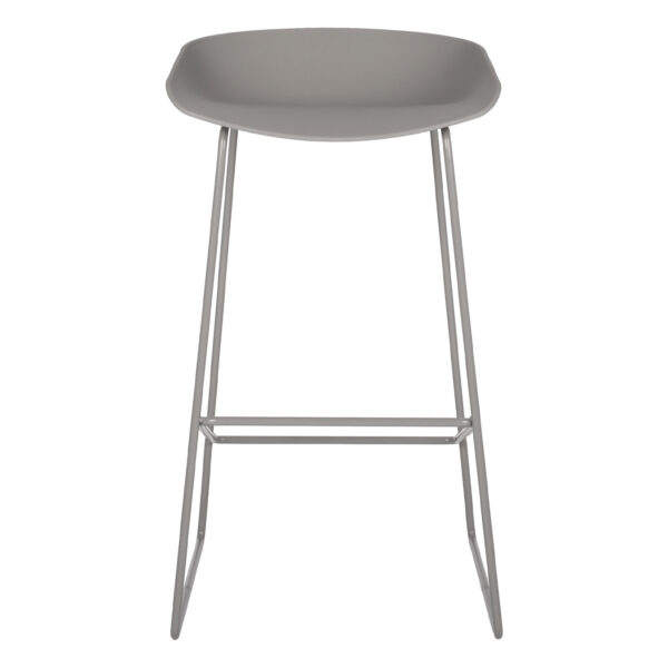 ΣΚΑΜΠΟ ΜΕΤΑΛΛΙΚΟ NAILA HM8450.10 ΜΕ ΚΑΘΙΣΜΑ PP ΓΚΡΙ 47x47x83 εκ. - Image 3