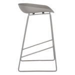 ΣΚΑΜΠΟ ΜΕΤΑΛΛΙΚΟ NAILA HM8450.10 ΜΕ ΚΑΘΙΣΜΑ PP ΓΚΡΙ 47x47x83 εκ. - Image 4