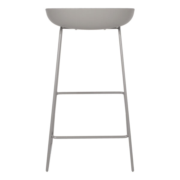 ΣΚΑΜΠΟ ΜΕΤΑΛΛΙΚΟ NAILA HM8450.10 ΜΕ ΚΑΘΙΣΜΑ PP ΓΚΡΙ 47x47x83 εκ. - Image 6