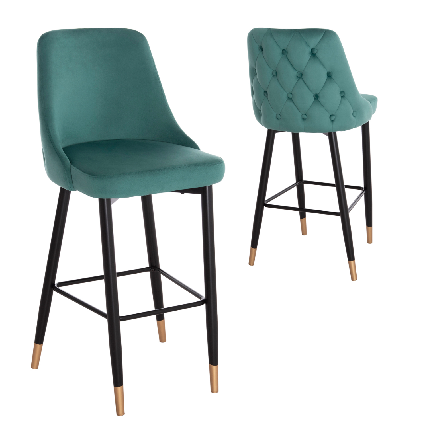 HM8519.03 ΣΚΑΜΠΟ ΜΠΑΡ SERENITY HM8519.03 ΒΕΛΟΥΔΟ ΚΥΠΑΡΙΣΣΙ ΜΕ ΜΕΤΑΛΛΙΚΟ ΣΚΕΛΕΤΟ 51Χ57Χ110Υ εκ. - Image 1