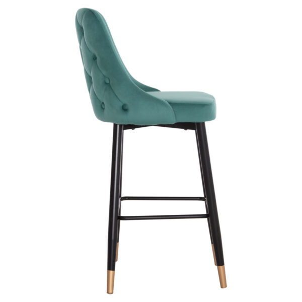 ΣΚΑΜΠΟ ΜΠΑΡ SERENITY HM8519.03 ΒΕΛΟΥΔΟ ΚΥΠΑΡΙΣΣΙ ΜΕ ΜΕΤΑΛΛΙΚΟ ΣΚΕΛΕΤΟ 51Χ57Χ110Υ εκ. - Image 4