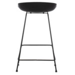 ΣΚΑΜΠΟ ΜΠΑΡ NAILA HM9299.02 ΜΑΥΡΟ ΜΕΣΑΙΟΥ ΥΨΟΥΣ 44x44x74Yεκ. - Image 6