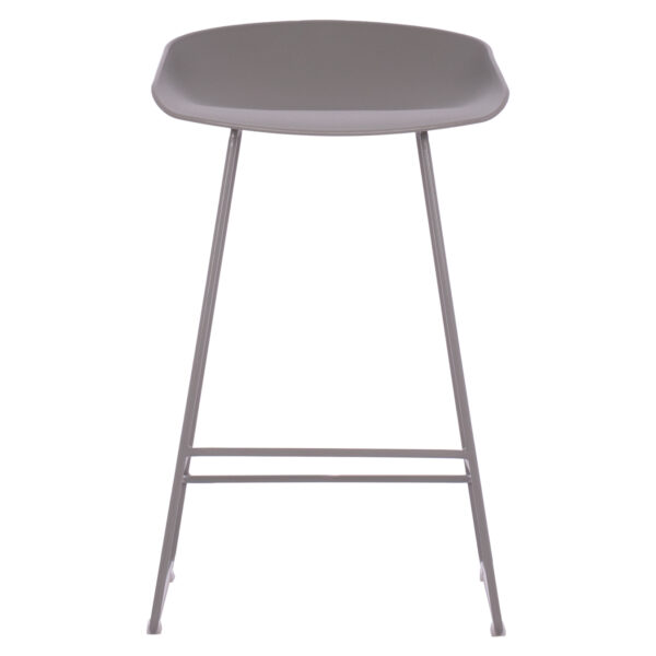 ΣΚΑΜΠΟ ΜΠΑΡ NAILA HM9299.10 ΓΚΡΙ ΜΕΣΑΙΟΥ ΥΨΟΥΣ 44x44x74Yεκ. - Image 3