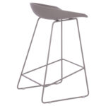 ΣΚΑΜΠΟ ΜΠΑΡ NAILA HM9299.10 ΓΚΡΙ ΜΕΣΑΙΟΥ ΥΨΟΥΣ 44x44x74Yεκ. - Image 5