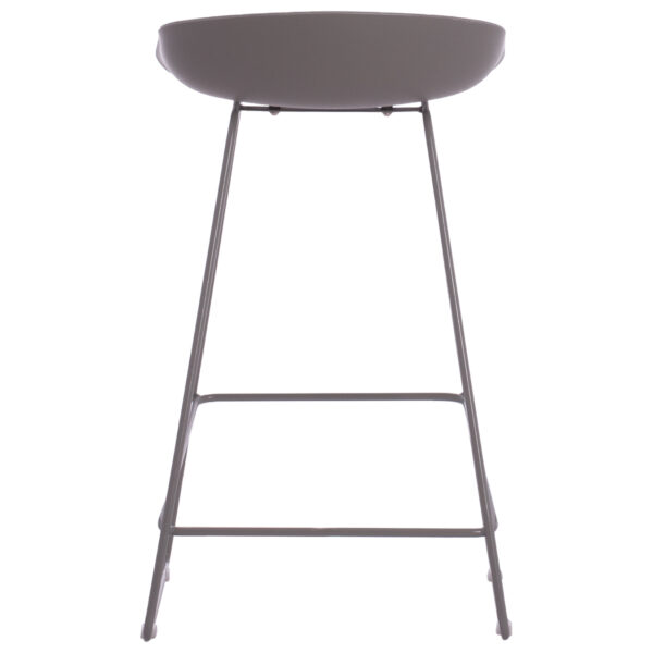ΣΚΑΜΠΟ ΜΠΑΡ NAILA HM9299.10 ΓΚΡΙ ΜΕΣΑΙΟΥ ΥΨΟΥΣ 44x44x74Yεκ. - Image 6