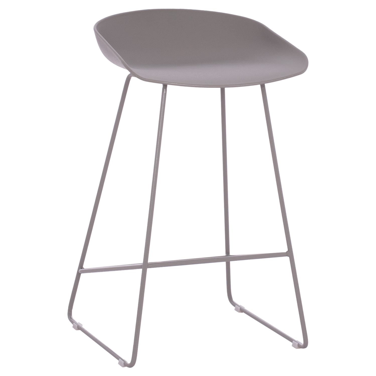 HM9299.10 ΣΚΑΜΠΟ ΜΠΑΡ NAILA HM9299.10 ΓΚΡΙ ΜΕΣΑΙΟΥ ΥΨΟΥΣ 44x44x74Yεκ. - Image 1