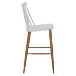 ΣΚΑΜΠΟ ΜΠΑΡ VANESSA HM9300.01 ΛΕΥΚΟ ΜΕΣΑΙΟΥ ΥΨΟΥΣ 43x45x97Υεκ. - Image 4