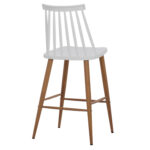 ΣΚΑΜΠΟ ΜΠΑΡ VANESSA HM9300.01 ΛΕΥΚΟ ΜΕΣΑΙΟΥ ΥΨΟΥΣ 43x45x97Υεκ. - Image 5