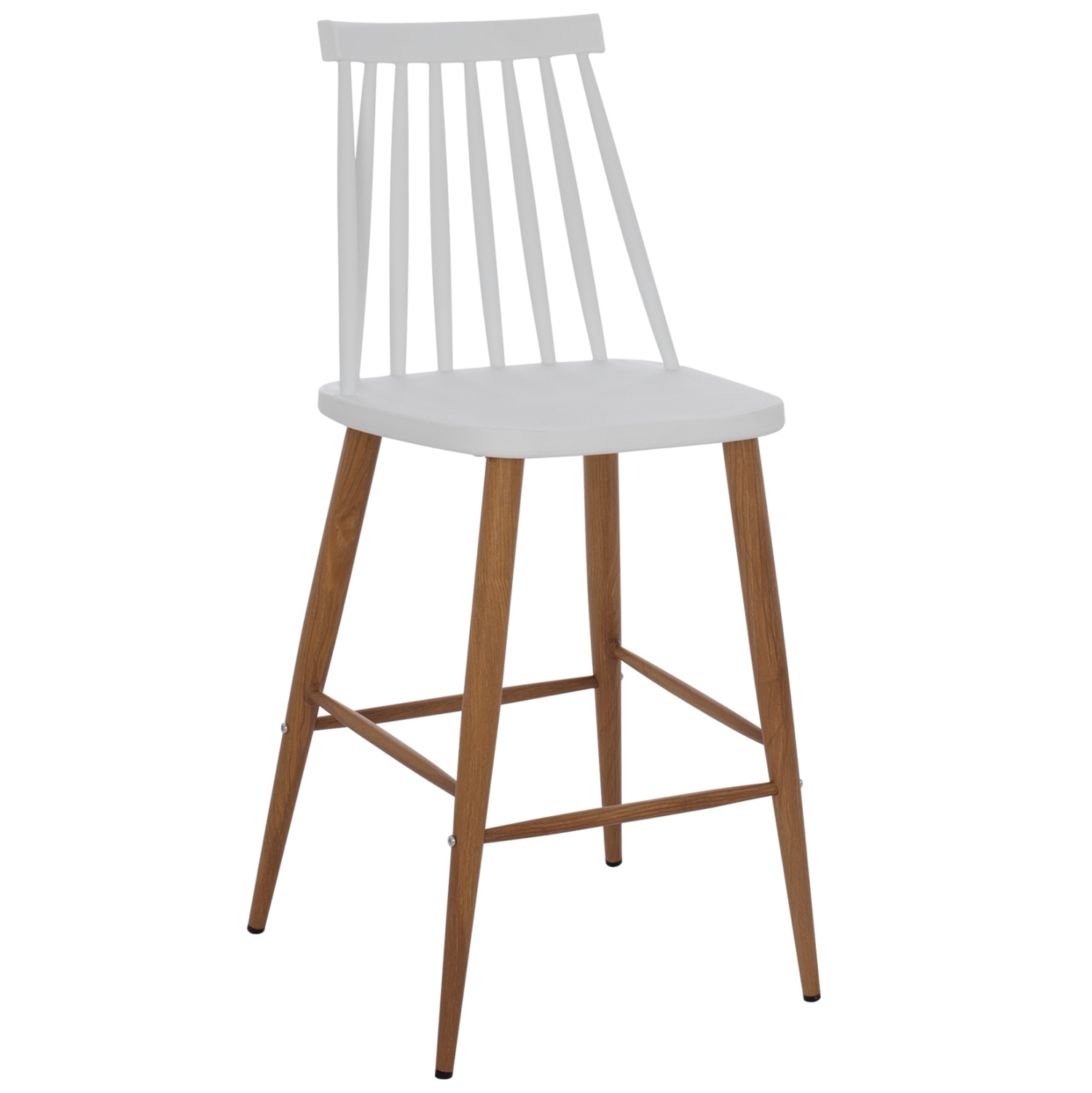 HM9300.01 ΣΚΑΜΠΟ ΜΠΑΡ VANESSA HM9300.01 ΛΕΥΚΟ ΜΕΣΑΙΟΥ ΥΨΟΥΣ 43x45x97Υεκ. - Image 1