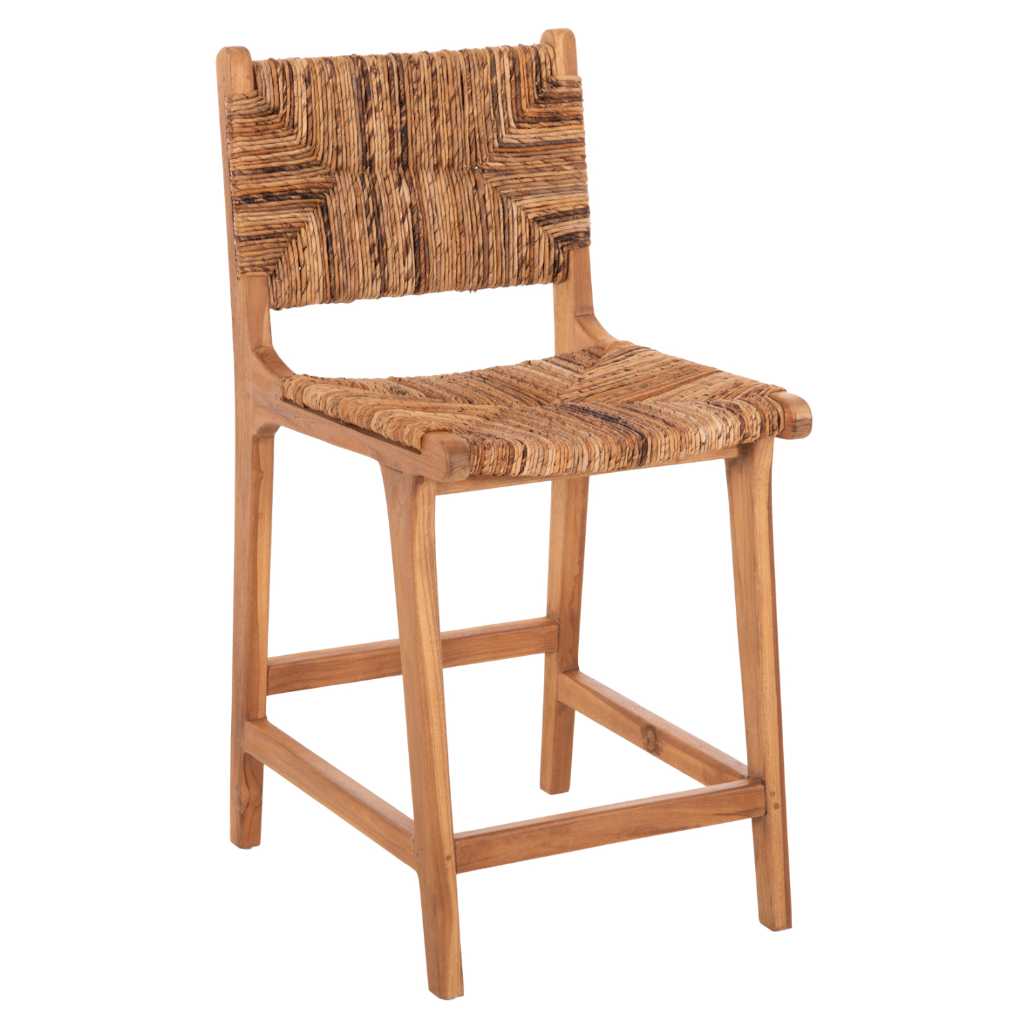 HM9842 ΣΚΑΜΠΟ ΜΠΑΡ WALTER HM9842 ΞΥΛO TEAK ΣΕ ΦΥΣΙΚΟ-ΨΑΘΑ 46x55x96Υεκ. - Image 1