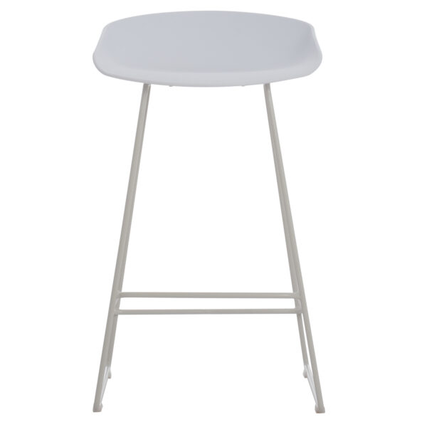 ΣΚΑΜΠΟ ΜΠΑΡ NAILA HM9299.01 ΛΕΥΚΟ ΜΕΣΑΙΟΥ ΥΨΟΥΣ 44x44x74Yεκ. - Image 3