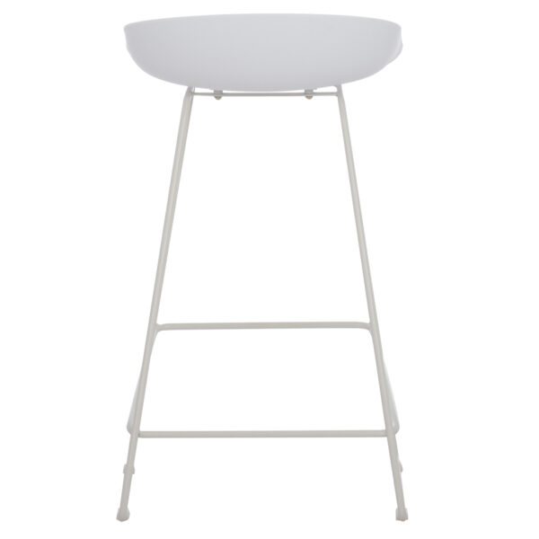 ΣΚΑΜΠΟ ΜΠΑΡ NAILA HM9299.01 ΛΕΥΚΟ ΜΕΣΑΙΟΥ ΥΨΟΥΣ 44x44x74Yεκ. - Image 6
