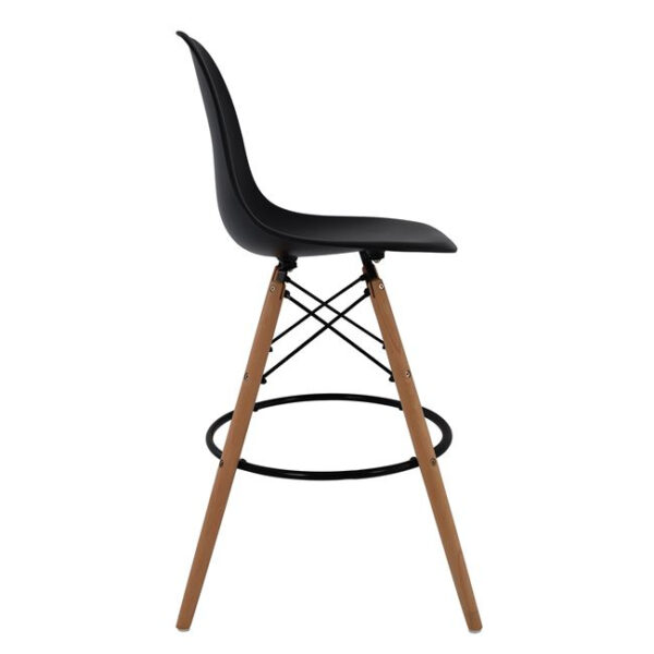 ΣΚΑΜΠΟ ΜΠΑΡ RENATA HM0173.02 ΜΑΥΡΟ 47x50x108Υ εκ. - Image 3