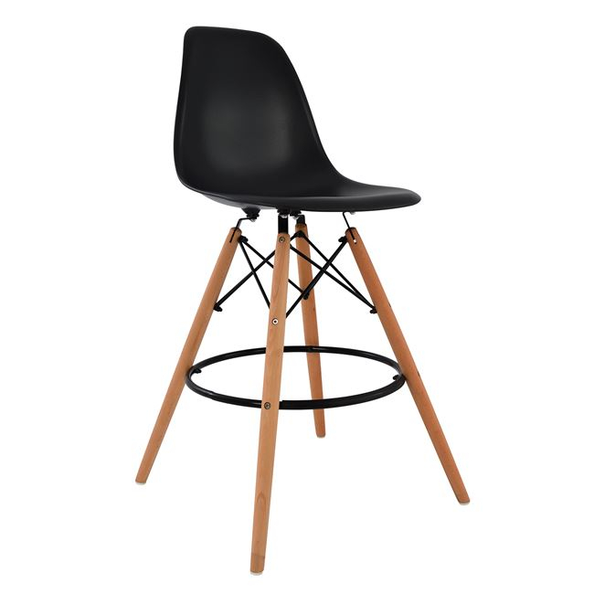 HM0173.02 ΣΚΑΜΠΟ ΜΠΑΡ RENATA HM0173.02 ΜΑΥΡΟ 47x50x108Υ εκ. - Image 1