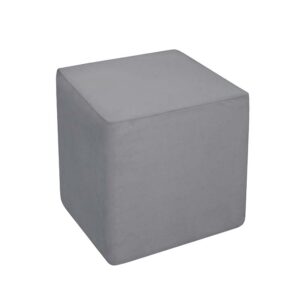 Σκαμπό Zaro 40/40/40 εκ, Γκρι 1219922700,Genomax