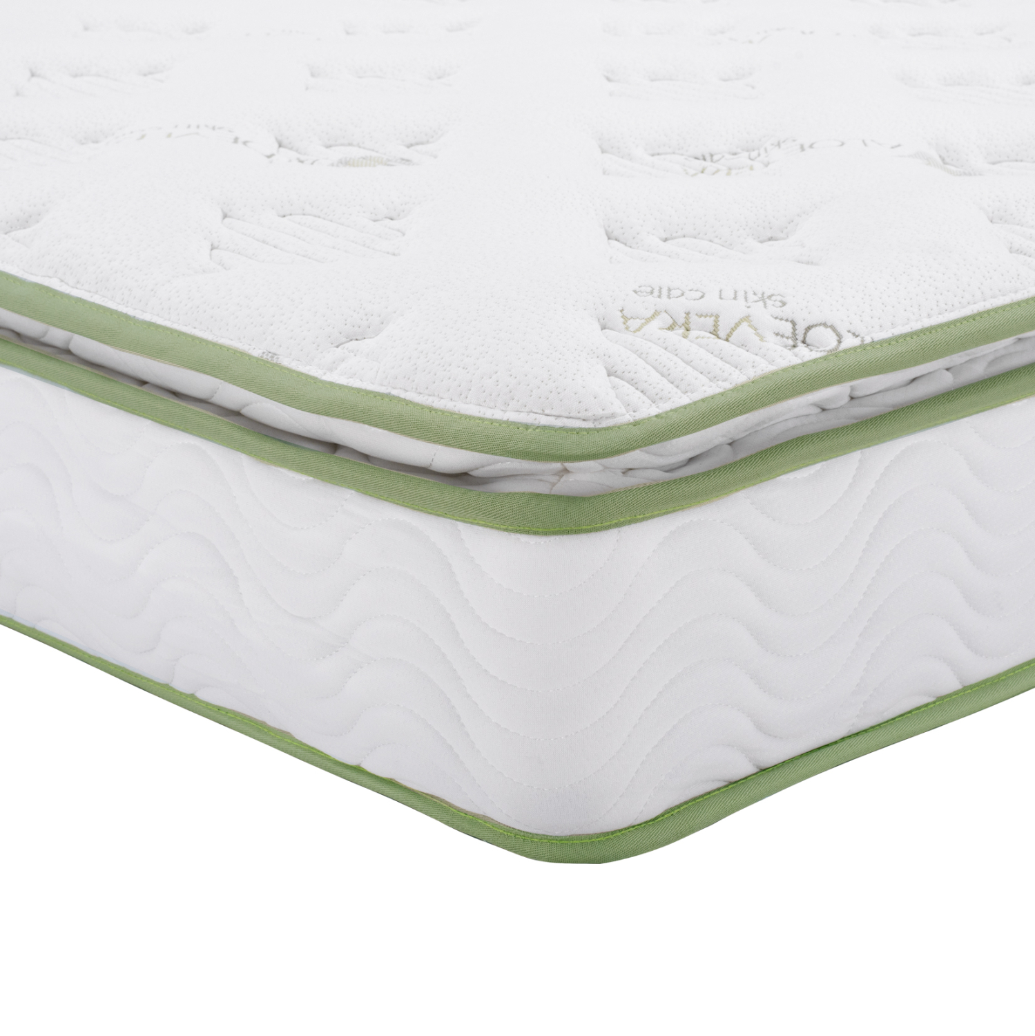 HM372.16 ΣΤΡΩΜΑ CONTINUOUS SPRING ΑΝΩΣΤΡΩΜΑ ALOE VERA 160X200 HM372.16 ΜΟΝΗΣ ΟΨΗΣ - Image 1