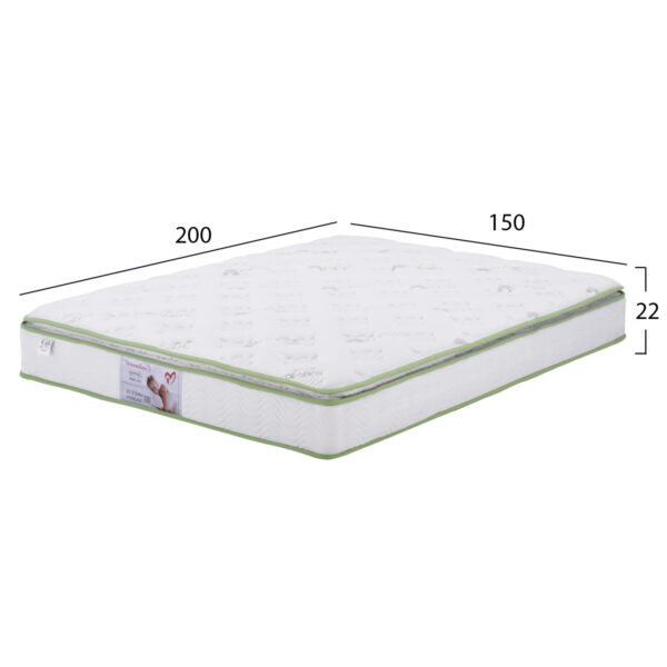 ΣΤΡΩΜΑ CONTINUOUS SPRING ΑΝΩΣΤΡΩΜΑ ALOE VERA 150X200 HM372.15 ΜΟΝΗΣ ΟΨΗΣ - Image 2