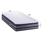 ΣΤΡΩΜΑ DREAMTOPIA FRANKLIN HM657.120 BONNELL SPRING ΜΕ ΑΝΩΣΤΡΩΜΑ 120x200x29Y εκ. - Image 2