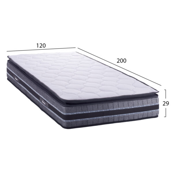ΣΤΡΩΜΑ DREAMTOPIA FRANKLIN HM657.120 BONNELL SPRING ΜΕ ΑΝΩΣΤΡΩΜΑ 120x200x29Y εκ. - Image 2