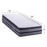 ΣΤΡΩΜΑ DREAMTOPIA FRANKLIN HM657.90-200 BONNELL SPRING ΜΕ ΑΝΩΣΤΡΩΜΑ 90x200x29Y εκ. - Image 2