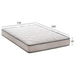 ΣΤΡΩΜΑ DREAMTOPIA ΣΕΙΡΑ ATLAS HM654.150 BONNELL SPRING 150x200x20Y εκ. - Image 2