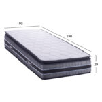 ΣΤΡΩΜΑ DREAMTOPIA σειρά CELESTIAL HM663.90 MINI BONNELL SPRING & ΑΝΩΣΤΡΩΜΑ 90x190x29Yεκ. - Image 2
