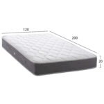 ΣΤΡΩΜΑ DREAMTOPIA ΣΕΙΡΑ LULLABY ALOE VERA HM655.120 BONNELL SPRING 120x200x20Y εκ. - Image 2