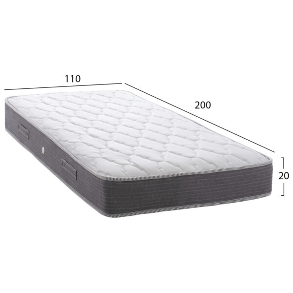 ΣΤΡΩΜΑ DREAMTOPIA ΣΕΙΡΑ LULLABY ALOE VERA HM655.110-200 BONNELL SPRING 110x200x20Yεκ. - Image 2