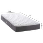 ΣΤΡΩΜΑ DREAMTOPIA ΣΕΙΡΑ LULLABY ALOE VERA HM655.110 BONNELL SPRING 110x190x20Y εκ. - Image 2