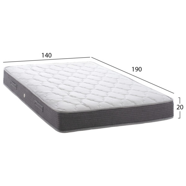 ΣΤΡΩΜΑ DREAMTOPIA ΣΕΙΡΑ LULLABY ALOE VERA HM655.140 BONNELL SPRING 140x190x20Y εκ. - Image 2