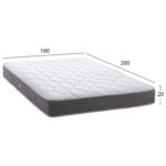 ΣΤΡΩΜΑ DREAMTOPIA ΣΕΙΡΑ LULLABY ALOE VERA HM655.160 BONNELL SPRING 160x200x20Y εκ. - Image 2