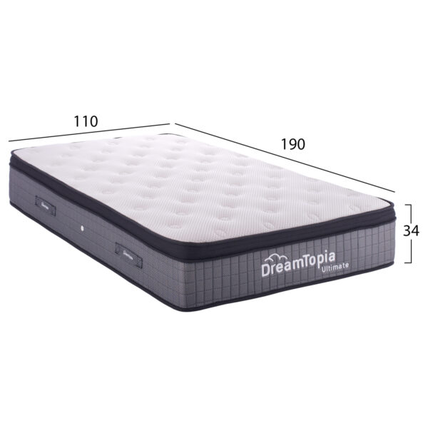 ΣΤΡΩΜΑ DREAMTOPIA, σειρά ULTIMATE HM661.110 POCKET SPRING ΜΕ ΑΝΩΣΤΡΩΜΑ 110X190x34Yεκ. - Image 2
