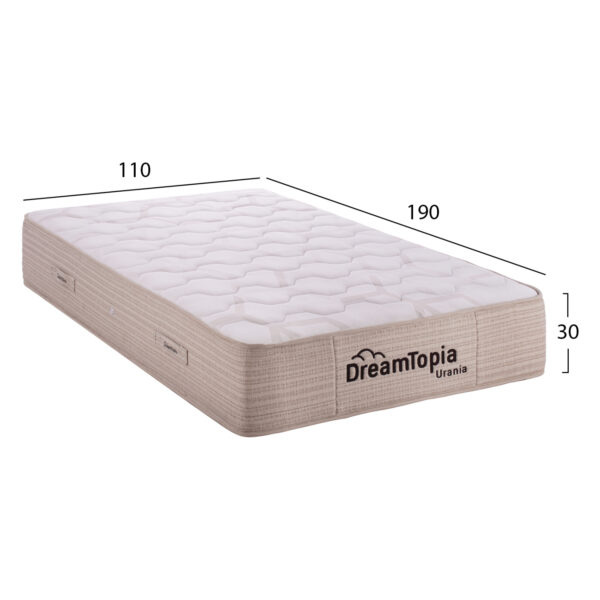 ΣΤΡΩΜΑ DREAMTOPIA,σειρά URANIA HM659.110 POCKET SPRING 110X190x30Yεκ. - Image 2