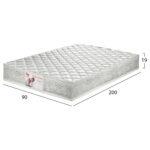 ΣΤΡΩΜΑ POCKET SPRING ΜΟΝΟ 90x200 ΔΙΠΛΗΣ ΟΨΗΣ HM309.07 - Image 2