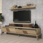 ΣΥΝΘΕΣΗ ΣΑΛΟΝΙΟΥ 2 ΤΜΧ ΦΥΣΙΚΟ OAK HM11848.01 - Image 6