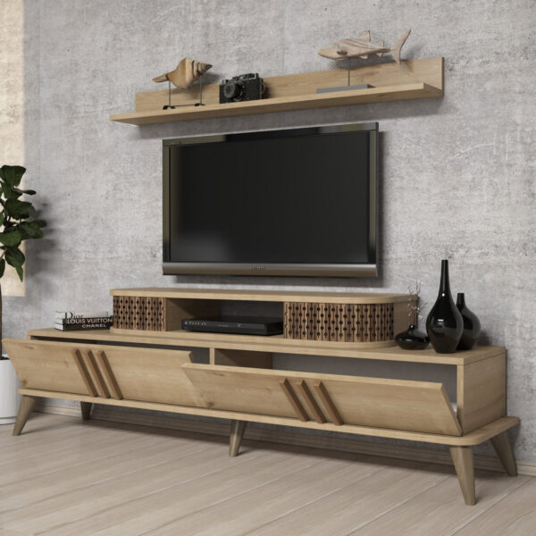 ΣΥΝΘΕΣΗ ΣΑΛΟΝΙΟΥ 2 ΤΜΧ ΦΥΣΙΚΟ OAK HM11848.01 - Image 6