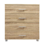 ΣΥΡΤΑΡΙΕΡΑ ΜΕΛΑΜΙΝΗΣ BRIANA HM2204.02 ME 4 ΣΥΡΤΑΡΙΑ SONAMA 75x40x83Y εκ. - Image 2