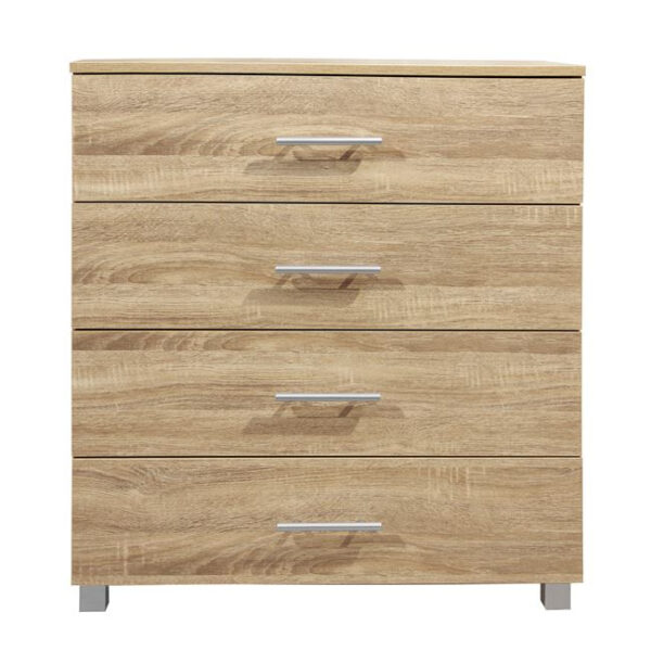 ΣΥΡΤΑΡΙΕΡΑ ΜΕΛΑΜΙΝΗΣ BRIANA HM2204.02 ME 4 ΣΥΡΤΑΡΙΑ SONAMA 75x40x83Y εκ. - Image 2