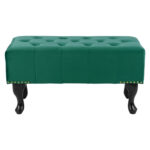 ΤΑΜΠΟΥΡΕ T.CHESTERFIELD EMMA HM226.03 ΚΥΠΑΡΙΣΣΙ ΒΕΛΟΥΔΟ-ΜΑΥΡΑ ΠΟΔΙΑ 80x45x40Υεκ - Image 3