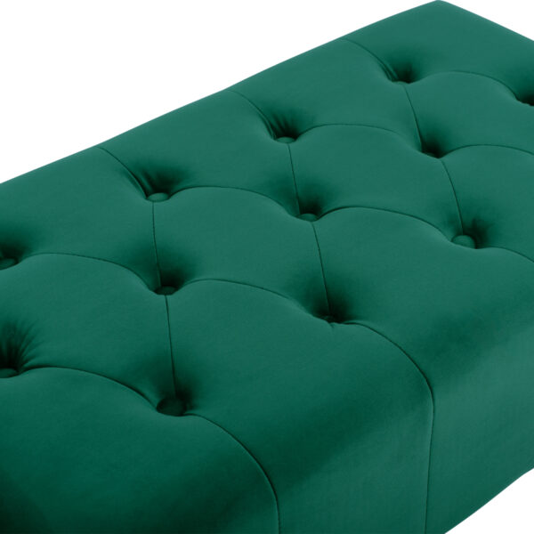 ΤΑΜΠΟΥΡΕ T.CHESTERFIELD EMMA HM226.03 ΚΥΠΑΡΙΣΣΙ ΒΕΛΟΥΔΟ-ΜΑΥΡΑ ΠΟΔΙΑ 80x45x40Υεκ - Image 4