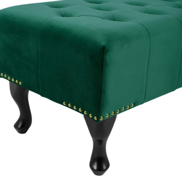 ΤΑΜΠΟΥΡΕ T.CHESTERFIELD EMMA HM226.03 ΚΥΠΑΡΙΣΣΙ ΒΕΛΟΥΔΟ-ΜΑΥΡΑ ΠΟΔΙΑ 80x45x40Υεκ - Image 5