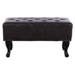 ΤΑΜΠΟΥΡΕ ΥΠΟΠΟΔΙΟ T.CHESTERFIELD EMMA HM226.01 PU 80x44x39Y εκ.ΣΚ.ΚΑΦΕ - Image 3
