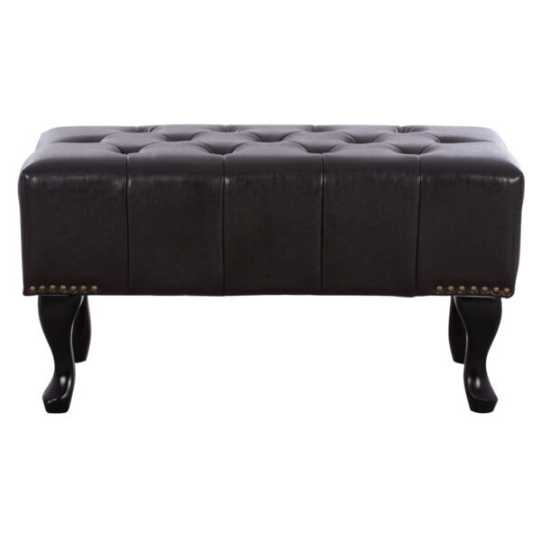 ΤΑΜΠΟΥΡΕ ΥΠΟΠΟΔΙΟ T.CHESTERFIELD EMMA HM226.01 PU 80x44x39Y εκ.ΣΚ.ΚΑΦΕ - Image 3