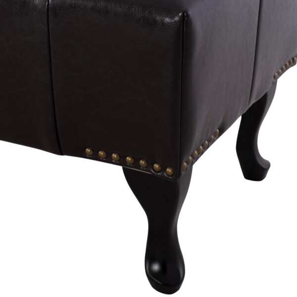 ΤΑΜΠΟΥΡΕ ΥΠΟΠΟΔΙΟ T.CHESTERFIELD EMMA HM226.01 PU 80x44x39Y εκ.ΣΚ.ΚΑΦΕ - Image 6