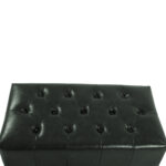 ΤΑΜΠΟΥΡΕ ΥΠΟΠΟΔΙΟ T.CHESTERFIELD EMMA HM226.08 PU ΚΥΠΑΡΙΣΣΙ-ΜΑΥΡΑ ΠΟΔΙΑ 80x45x39Yεκ. - Image 4
