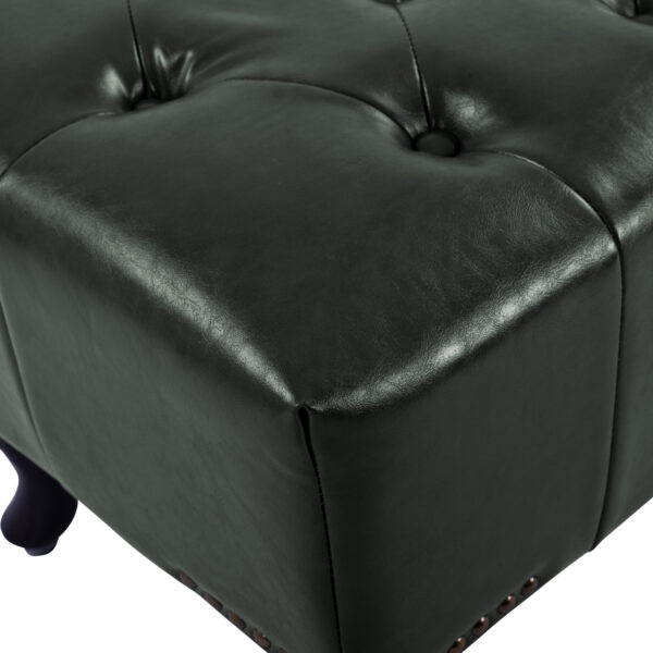 ΤΑΜΠΟΥΡΕ ΥΠΟΠΟΔΙΟ T.CHESTERFIELD EMMA HM226.08 PU ΚΥΠΑΡΙΣΣΙ-ΜΑΥΡΑ ΠΟΔΙΑ 80x45x39Yεκ. - Image 5